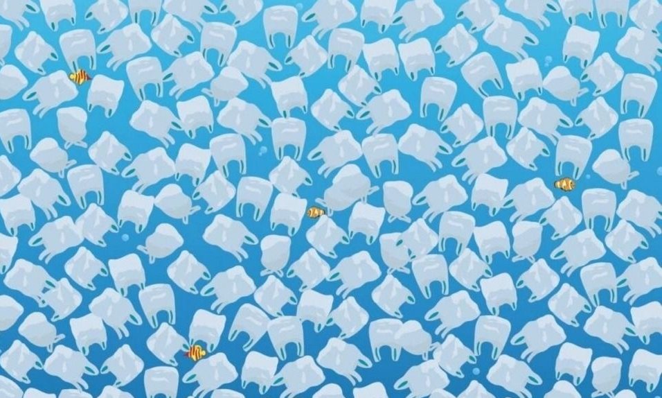 RETO VIRAL: encontrá la medusa entre las bolsas de plástico